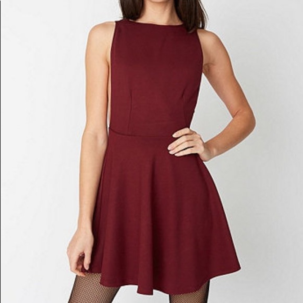 American Apparel Ponte Sleeveless Skater Dress